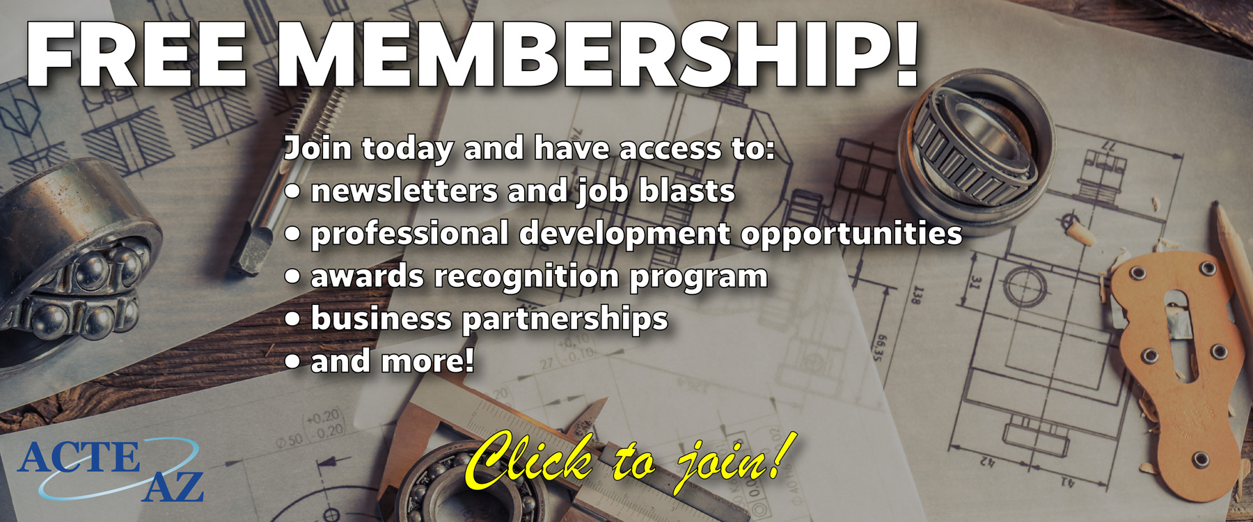 FREE MEMBERSHIP! Join today and have access to newsletters and job blasts, professional development opportunities, awards recognition program, business partnerships and more! Click to join!